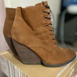 Brown booties